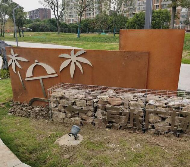 汨罗锈钢板挡土墙