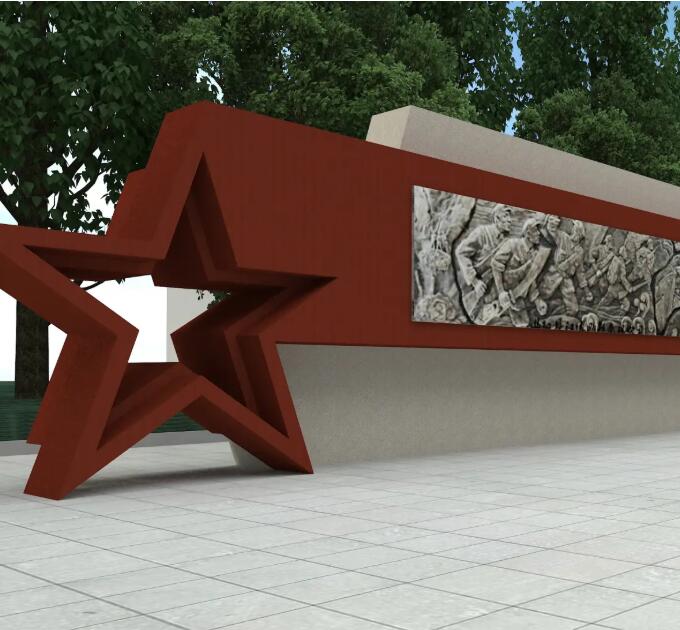 汨罗锈钢板精神堡垒